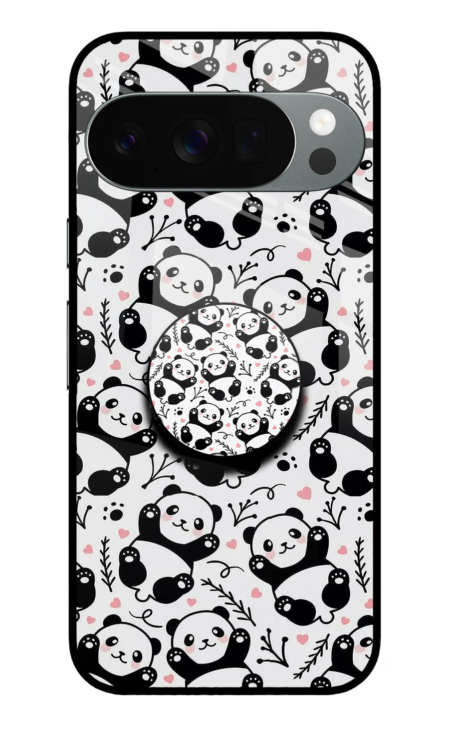 Cute Panda Google Pixel 10 Pro Pop Case, Metal case