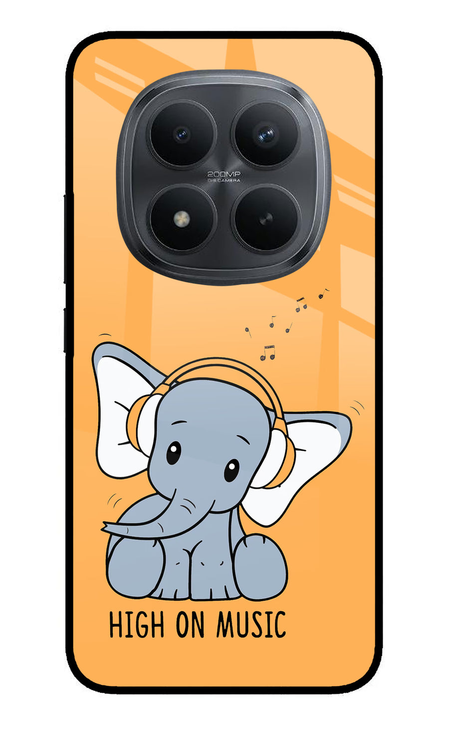 High On Music Redmi Note 15 Pro+ 5G Back Cover, Metal case