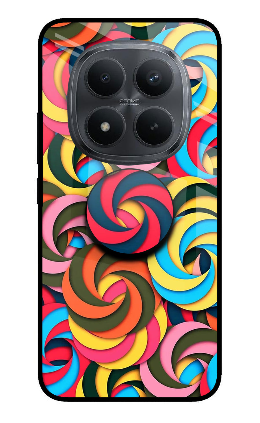Spiral Pattern Redmi Note 15 Pro+ 5G Pop Case, Metal case