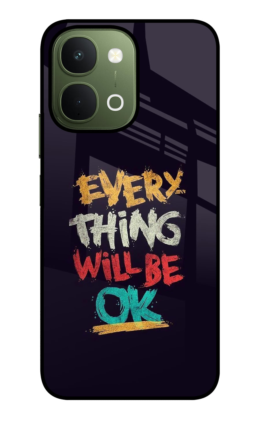 Everything Will Be Ok Vivo T5x 5G Back Cover, Metal case