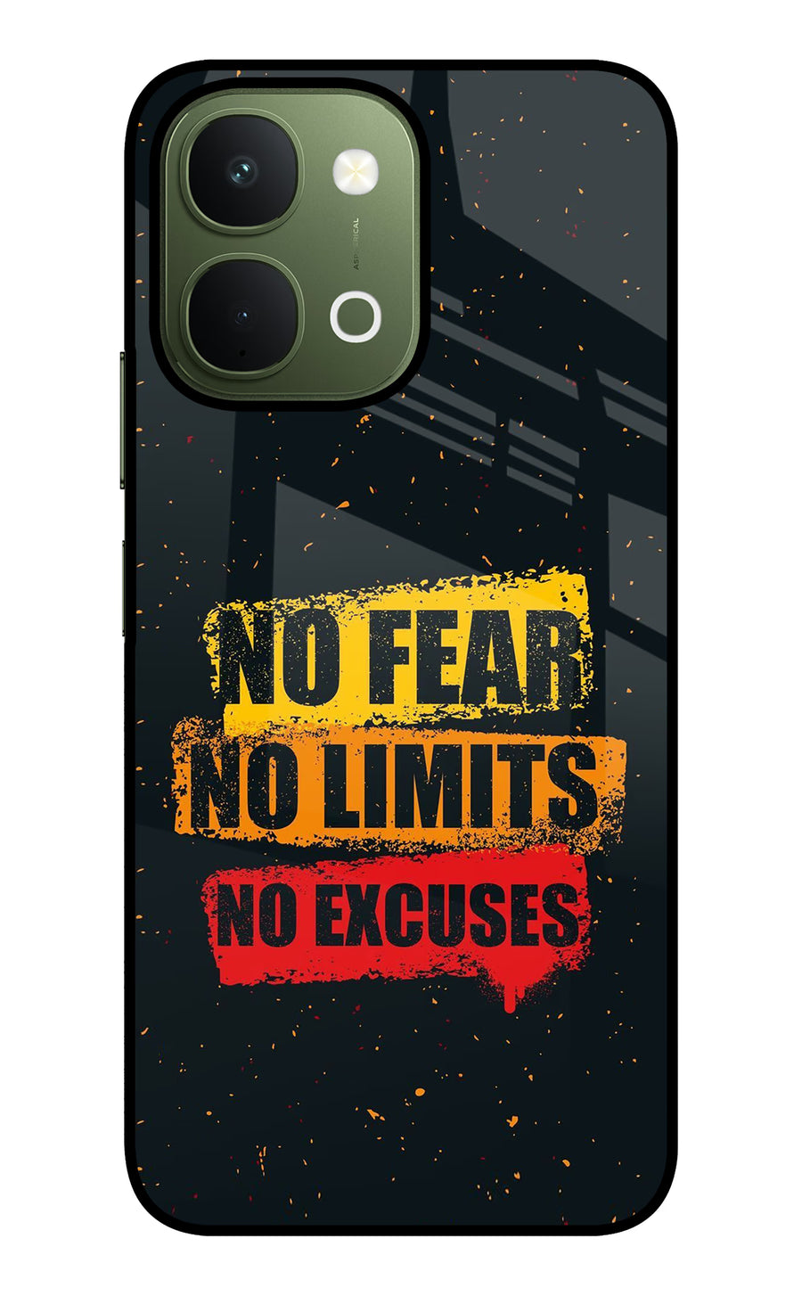 No Fear No Limits No Excuse Vivo T5x 5G Back Cover, Metal case