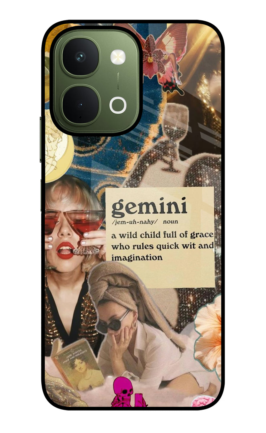 Gemini Zodiac Vivo T5x 5G Back Cover, Metal case