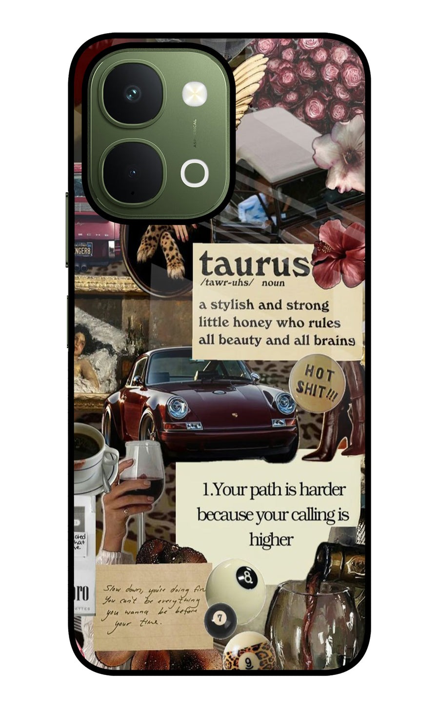 Taurus Zodiac Vivo T5x 5G Back Cover, Metal case