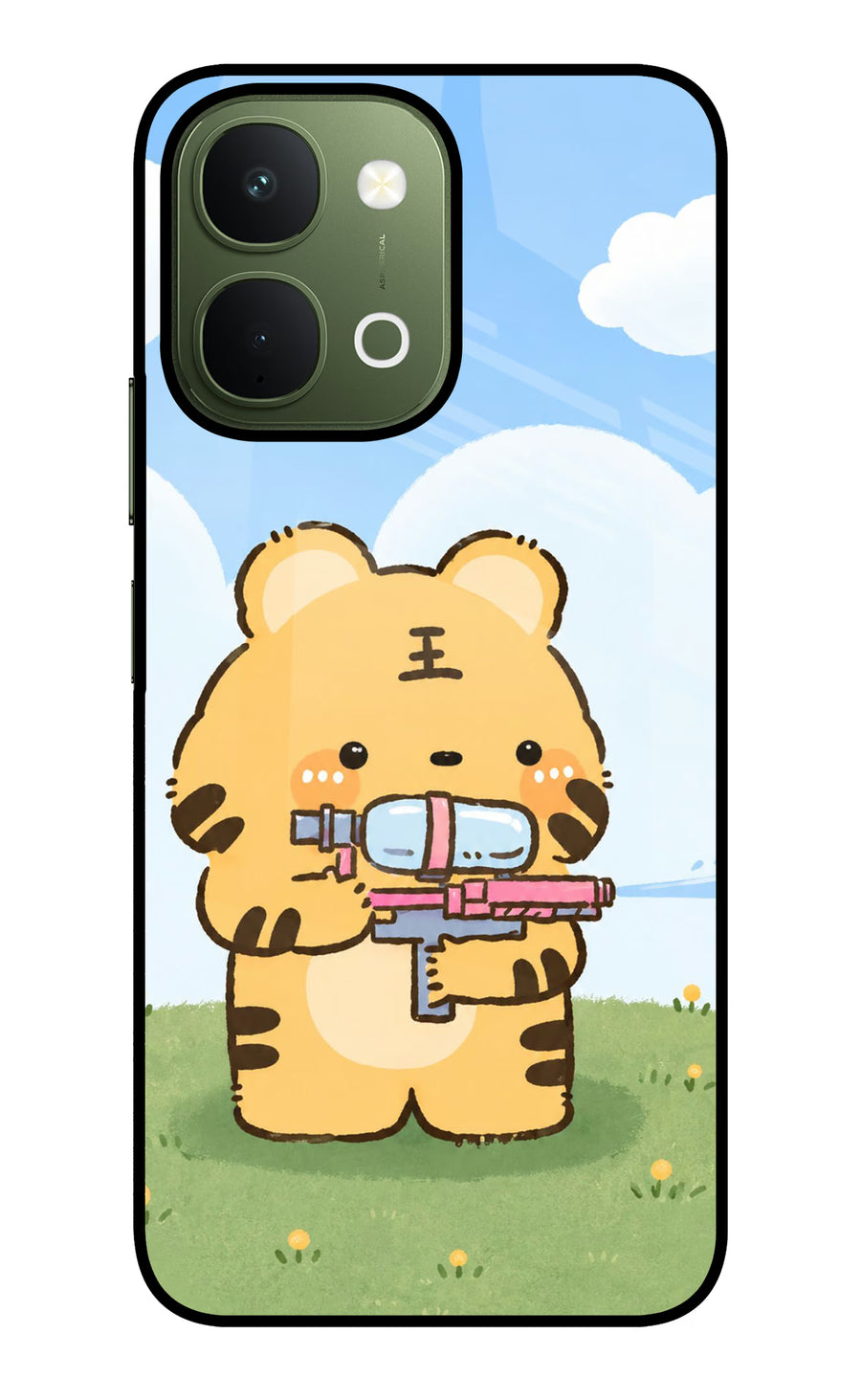 Tiger Treat Vivo T5x 5G Back Cover, Metal case