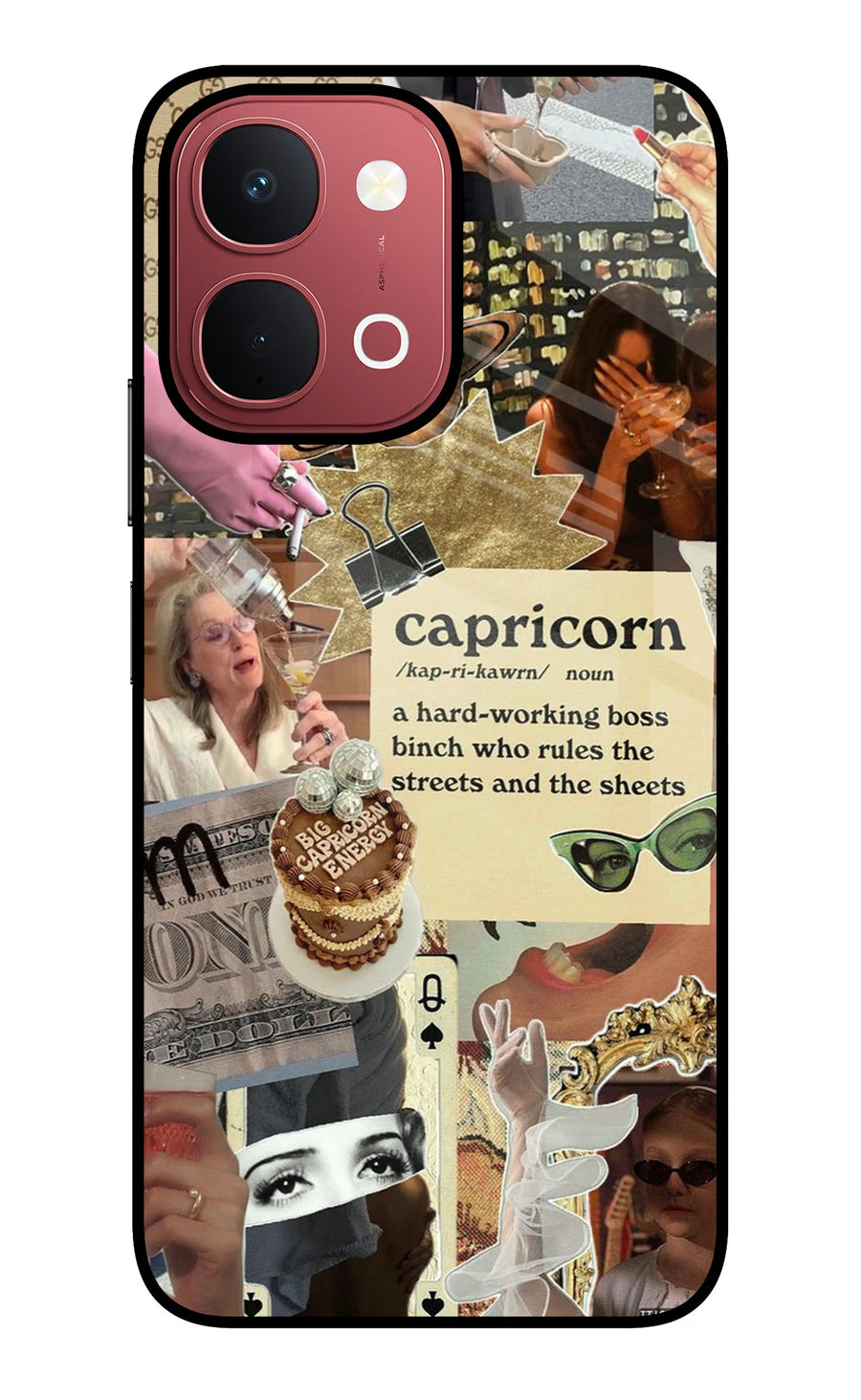 Capricorn Zodiac Vivo Y51 Pro 5G Back Cover, Metal case