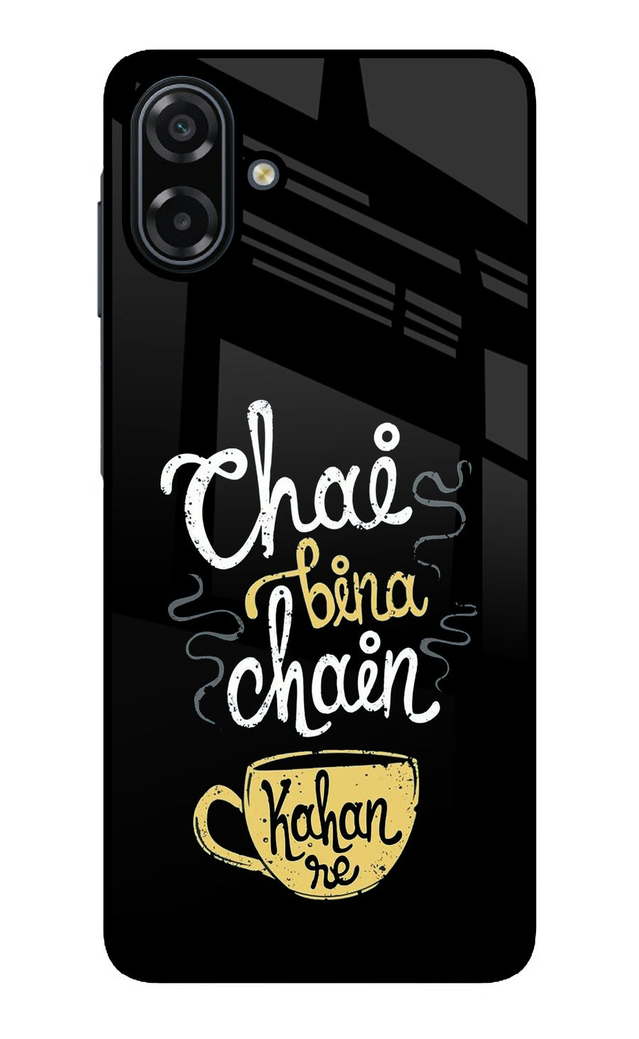Chai Bina Chain Kaha Re Samsung A07 5G Back Cover, Metal case