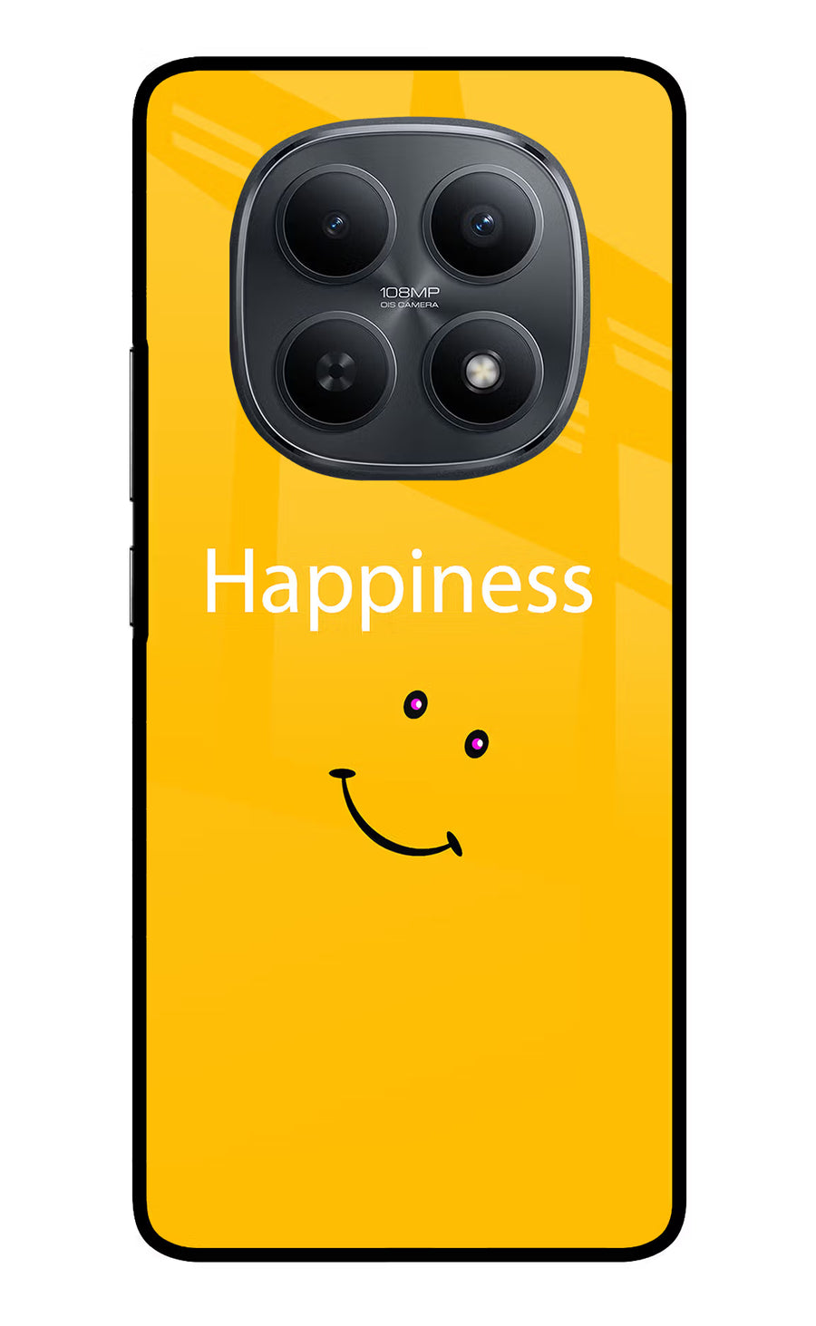 Happiness With Smiley Redmi Note 15 5G Back Cover, Metal case