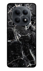 Black Marble Texture Redmi Note 15 5G Metal Case Back Cover by Casekaro