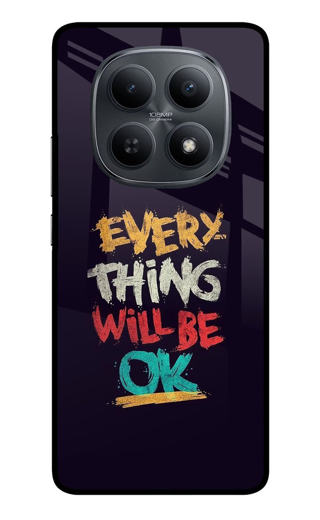 Everything Will Be Ok Redmi Note 15 5G Metal Case Back Cover by Casekaro