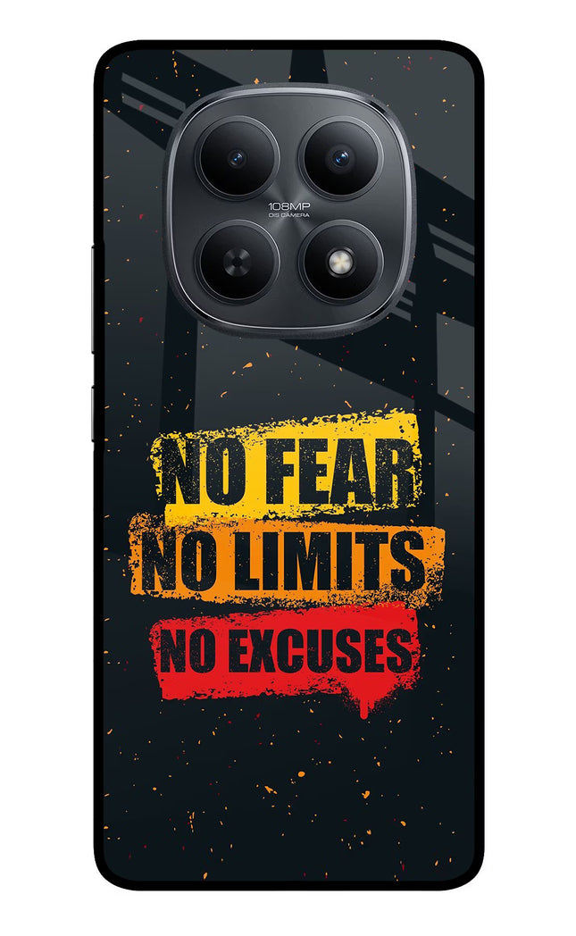 No Fear No Limits No Excuse Redmi Note 15 5G Metal Case Back Cover by Casekaro