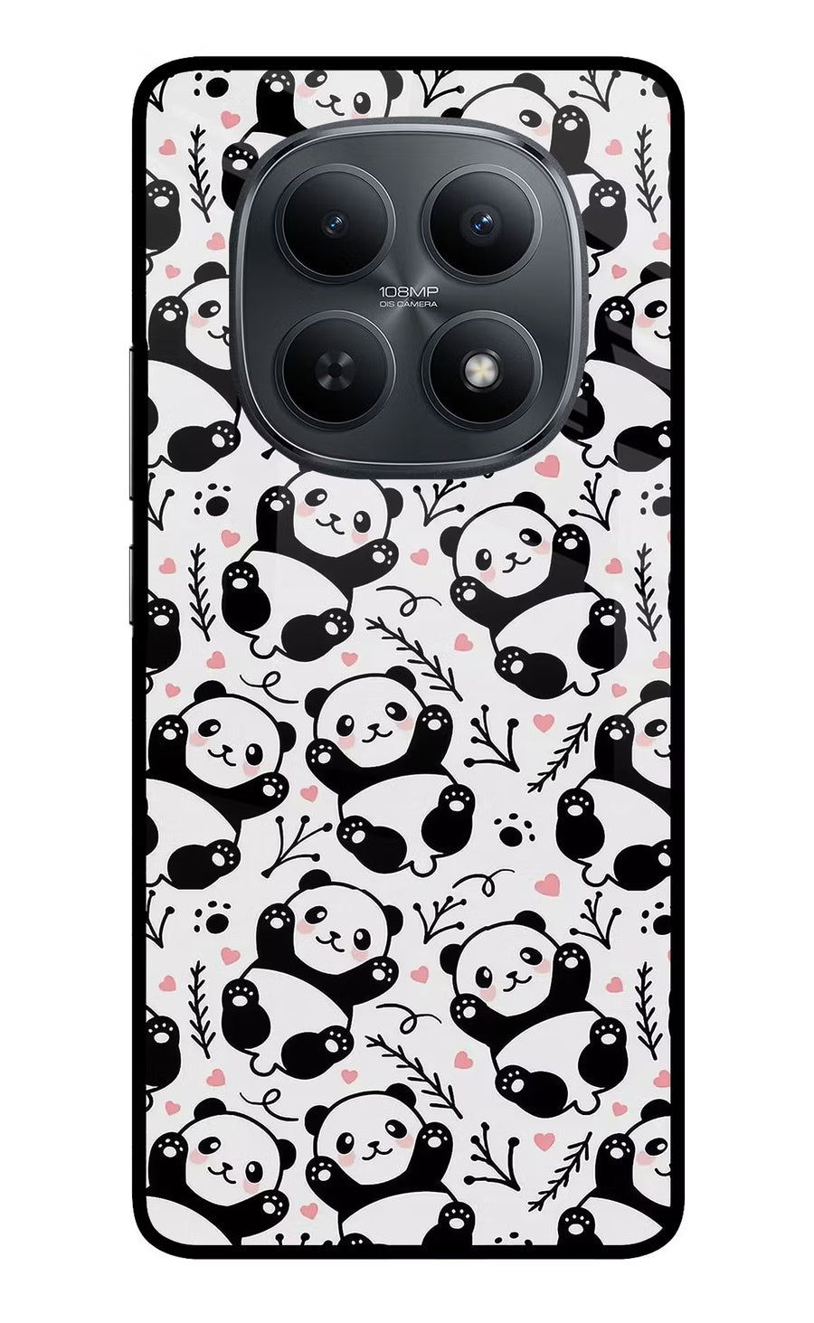 Cute Panda Redmi Note 15 5G Back Cover, Metal case