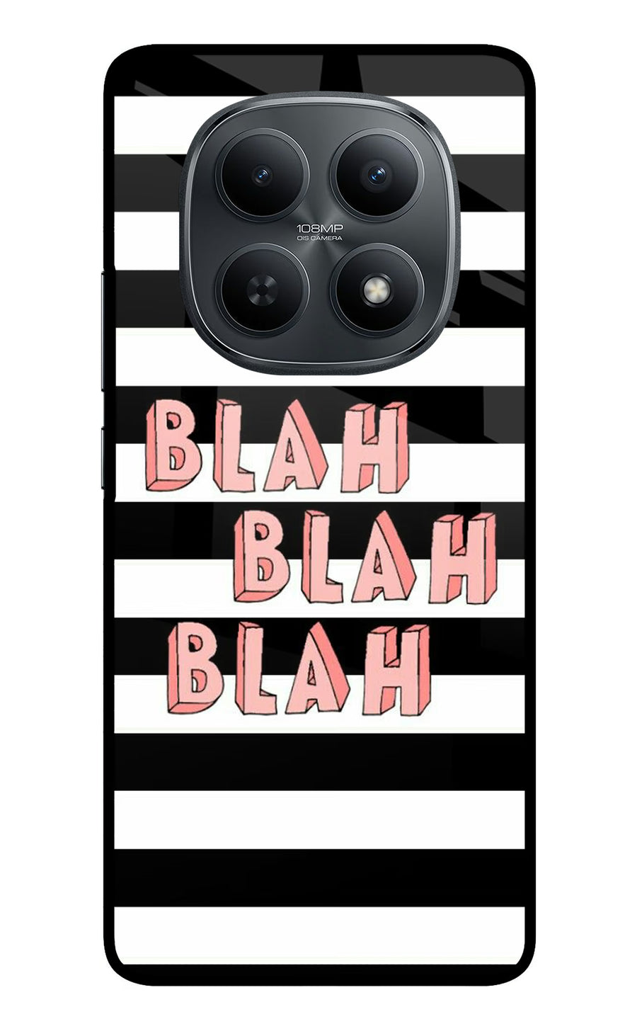 Blah Blah Blah Redmi Note 15 5G Back Cover, Metal case