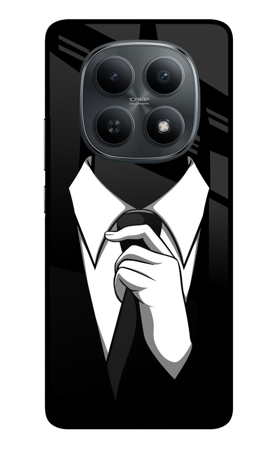 Black Tie Redmi Note 15 5G Back Cover, Metal case