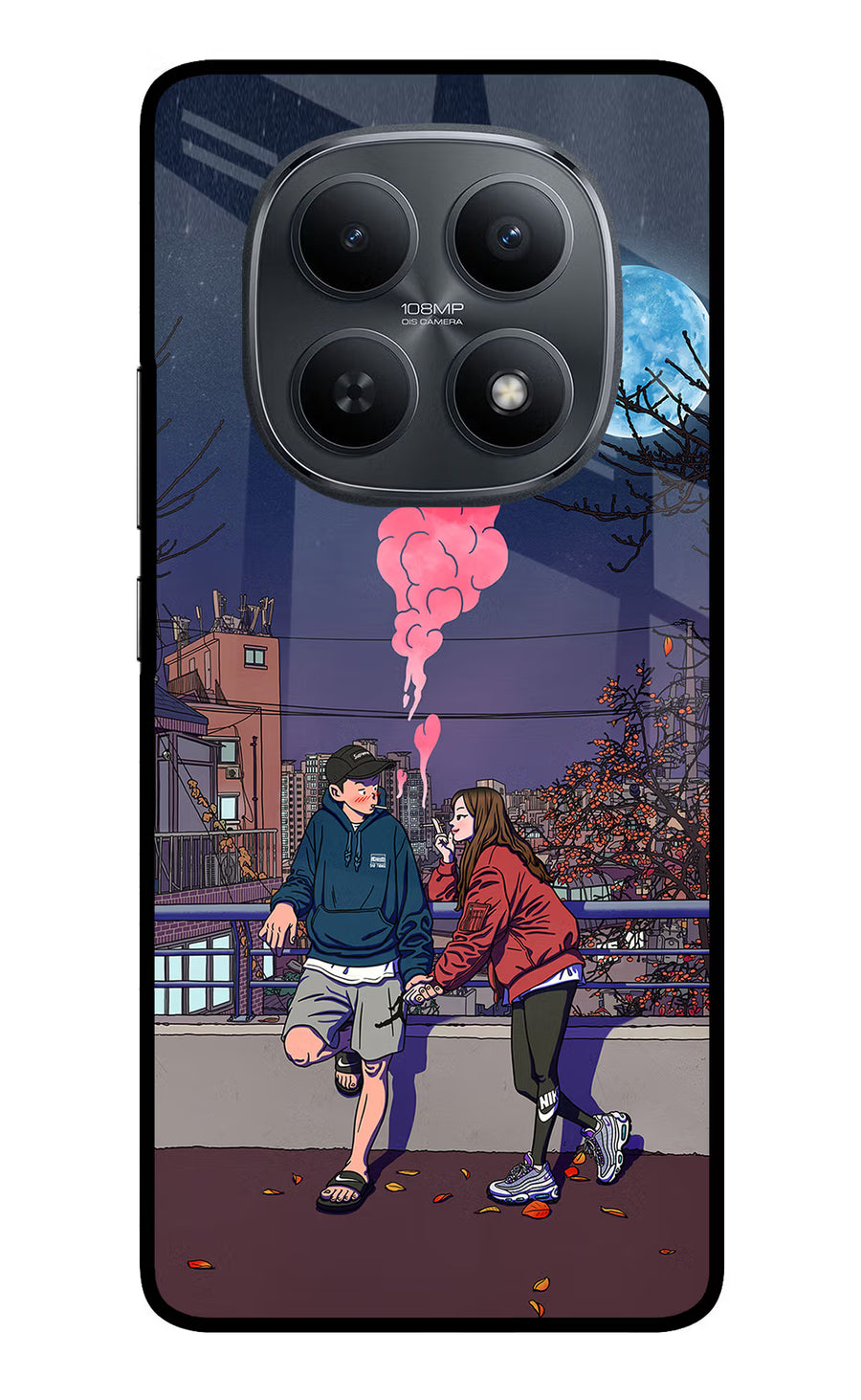 Chilling Couple Redmi Note 15 5G Back Cover, Metal case