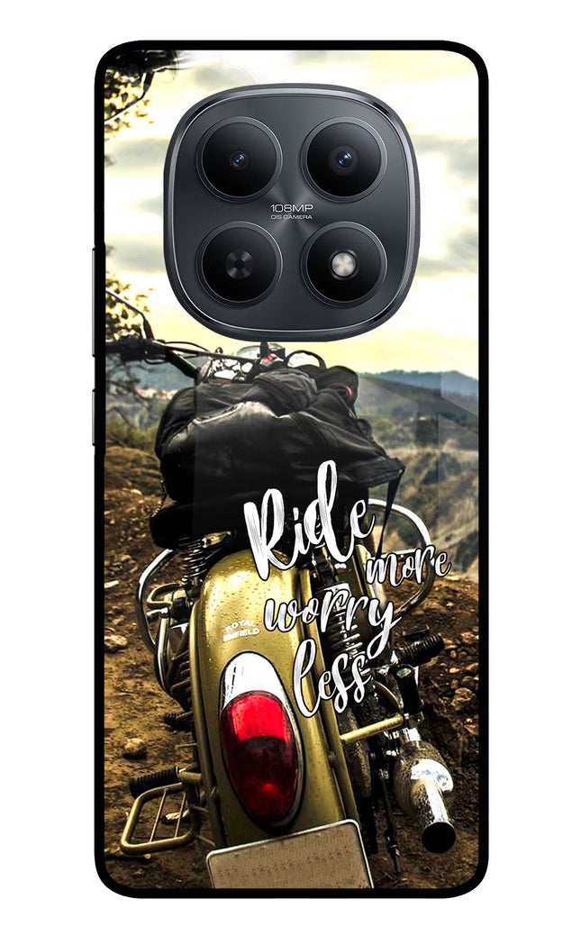 Ride More Worry Less Redmi Note 15 5G Metal Case Back Cover by Casekaro