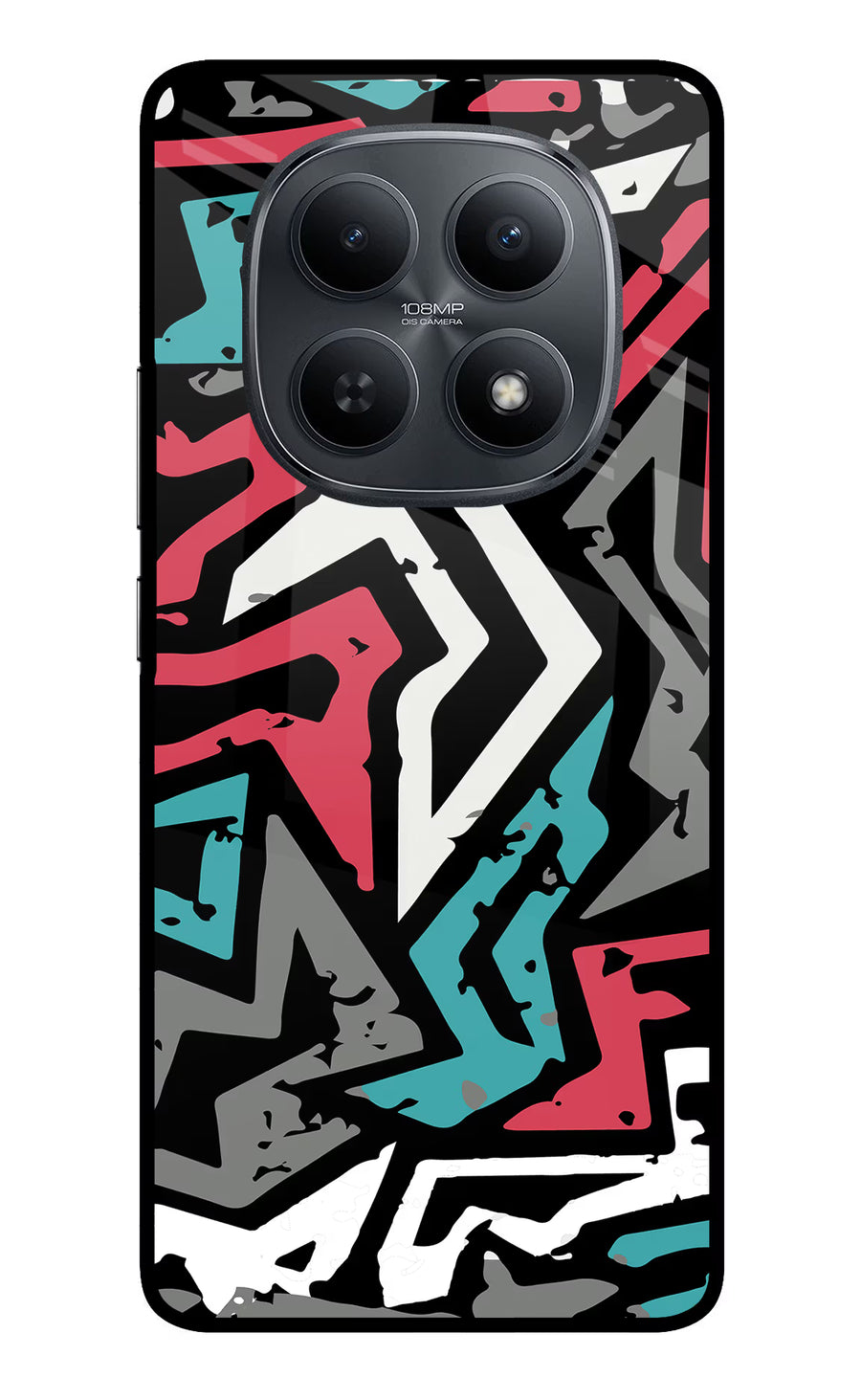 Geometric Graffiti Redmi Note 15 5G Back Cover, Metal case