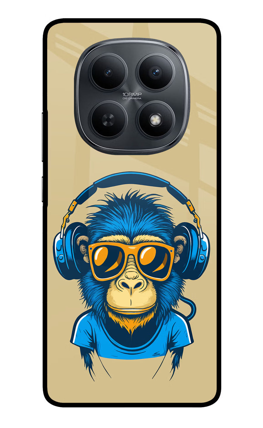 Monkey Headphone Redmi Note 15 5G Back Cover, Metal case