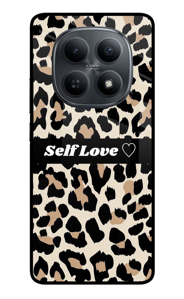 Leopard Print Self Love Redmi Note 15 5G Metal Case Back Cover by Casekaro