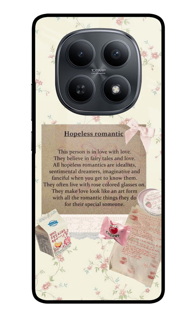 Hopeless Romantic Redmi Note 15 5G Metal Case Back Cover by Casekaro
