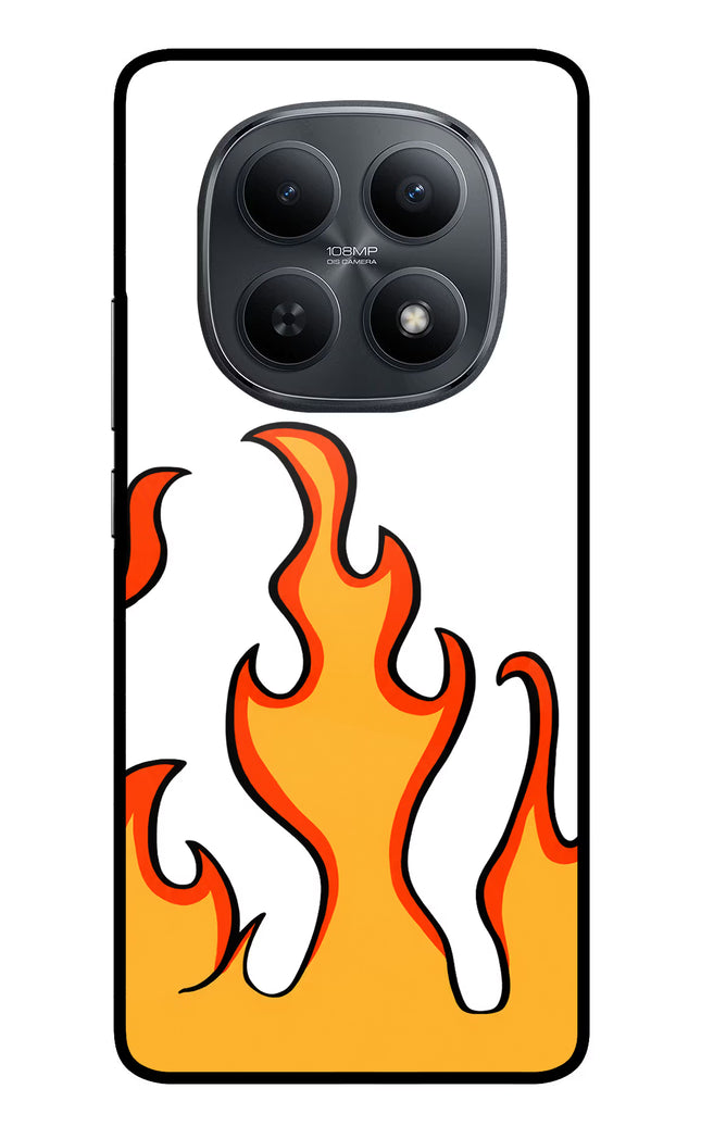 Fired Up – White Redmi Note 15 5G Metal Case Back Cover by Casekaro