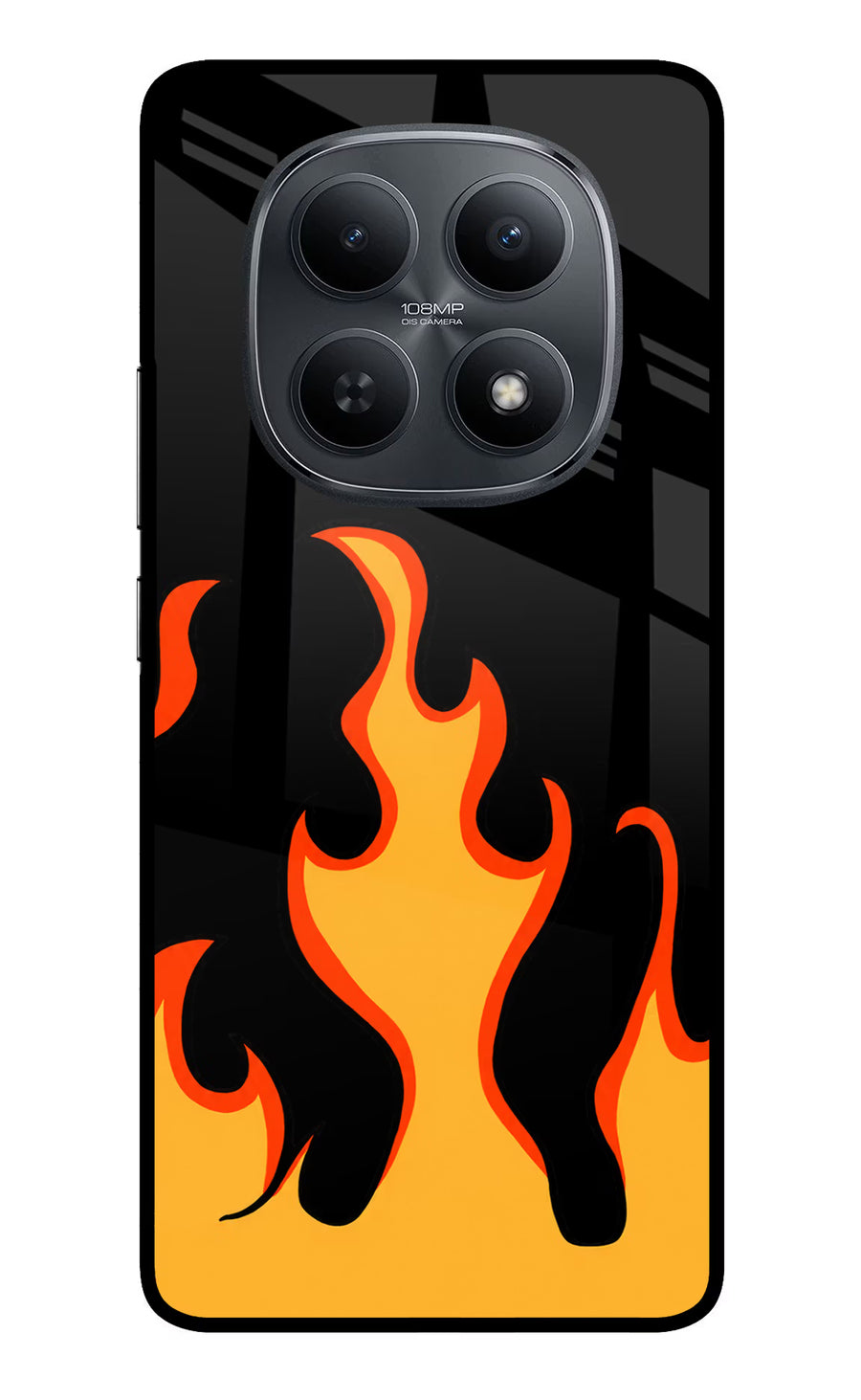 Fired Up – Black Redmi Note 15 5G Back Cover, Metal case