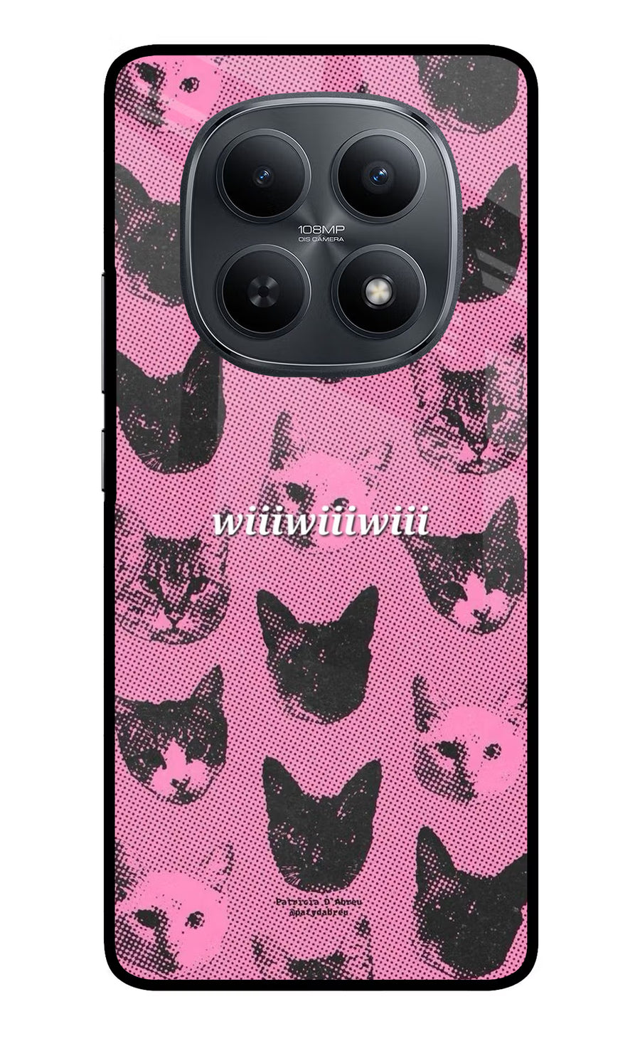 Pink Cats Redmi Note 15 5G Back Cover, Metal case