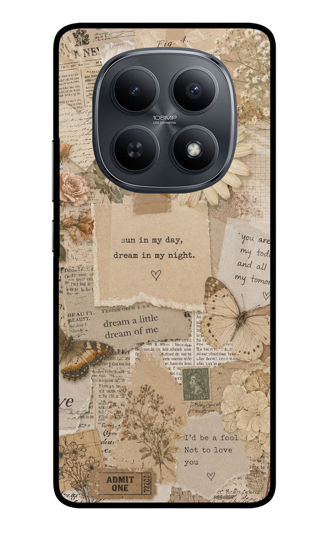 Vintage case Redmi Note 15 5G Metal Case Back Cover by Casekaro