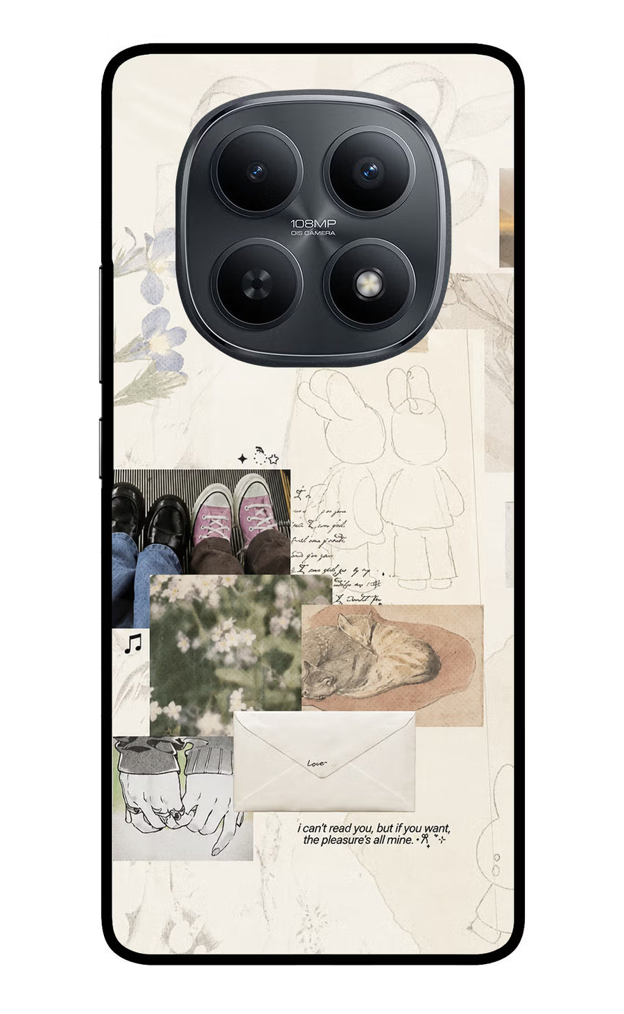 Soft Aesthetic Redmi Note 15 5G Back Cover, Metal case