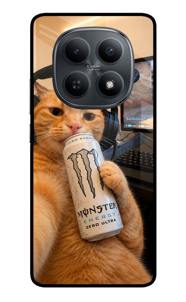 Gamer Cat Energy Redmi Note 15 5G Metal Case Back Cover by Casekaro