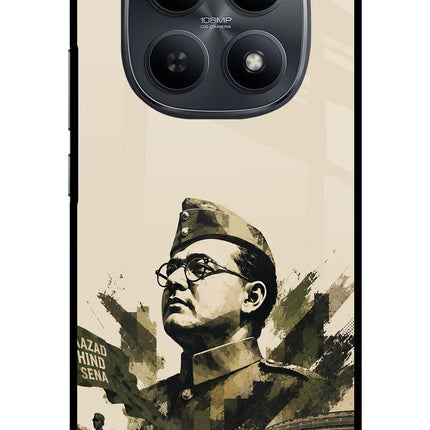 Netaji Rising Redmi Note 15 5G Metal Case Back Cover by Casekaro