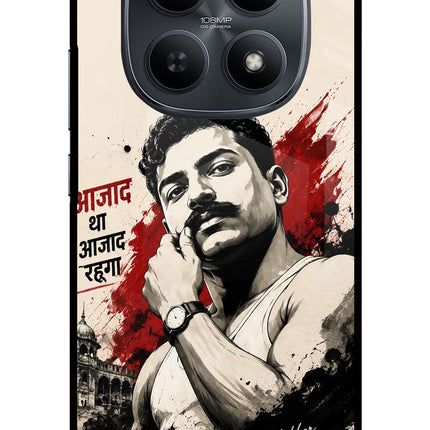 Chandrashekhar Azad Fearless Redmi Note 15 5G Metal Case Back Cover by Casekaro