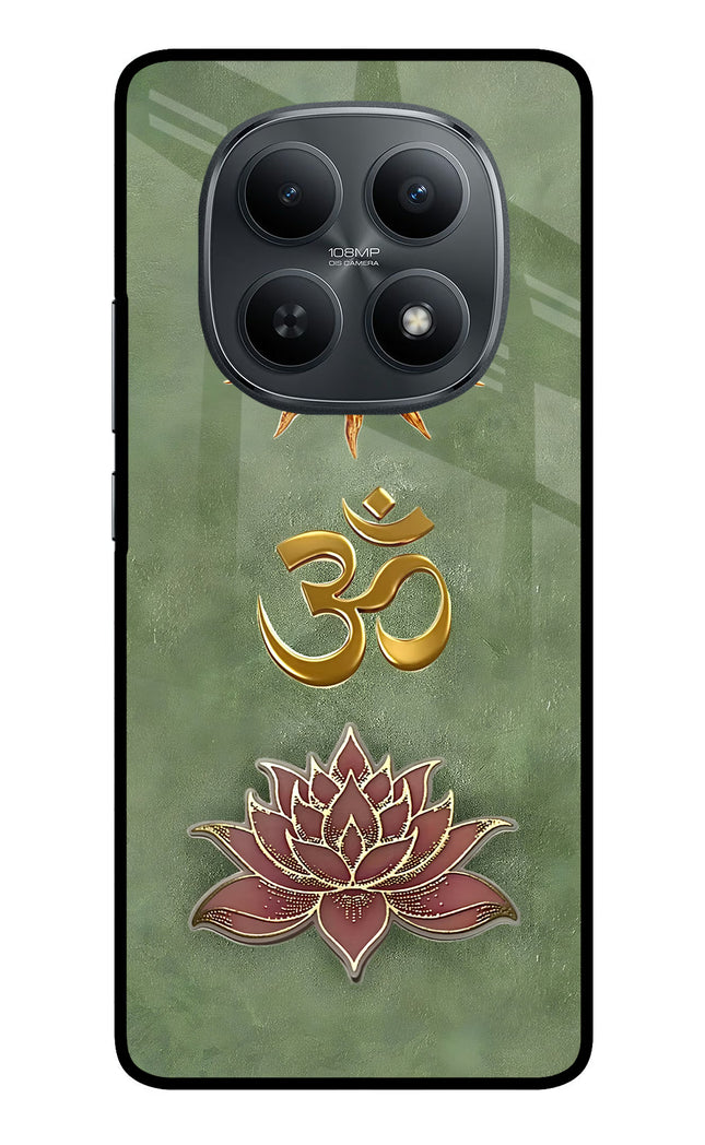 Om & Lotus Redmi Note 15 5G Metal Case Back Cover by Casekaro