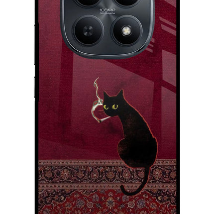 Midnight Cat Redmi Note 15 5G Metal Case Back Cover by Casekaro