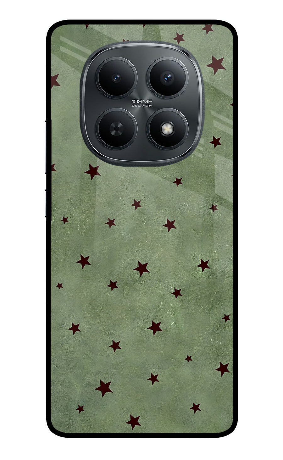 Green Stars Redmi Note 15 5G Back Cover, Metal case