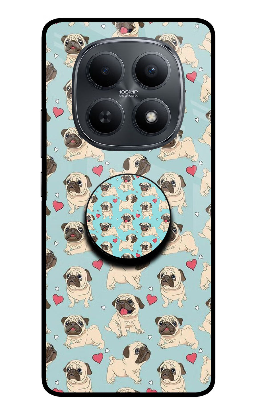 Pug Dog Redmi Note 15 5G Pop Case, Metal case