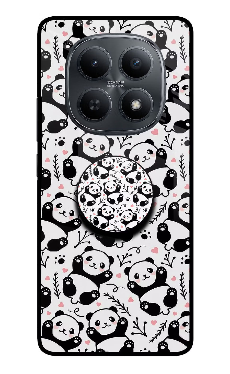 Cute Panda Redmi Note 15 5G Pop Case, Metal case