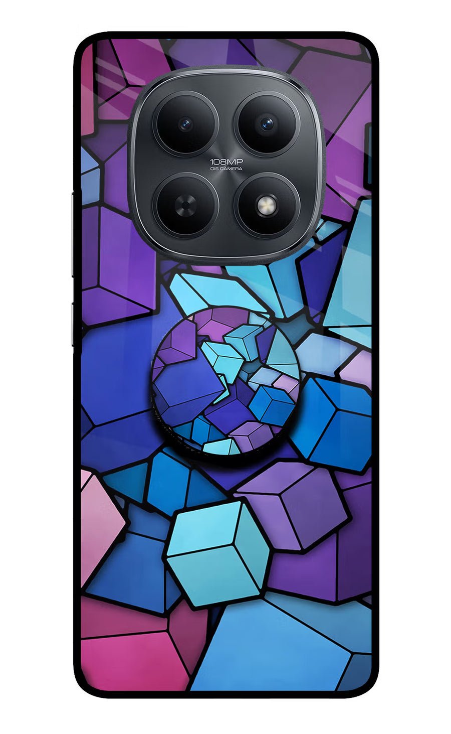 Cubic Abstract Redmi Note 15 5G Pop Case, Metal case