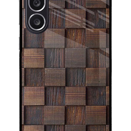 Wooden Cube Design Samsung M36 5G Metal Case Back Cover by Casekaro