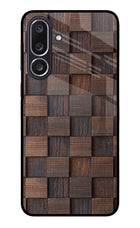 Wooden Cube Design Samsung M36 5G Metal Case Back Cover by Casekaro