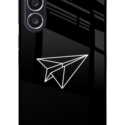 Paper Plane White Samsung M36 5G Metal Case Back Cover by Casekaro