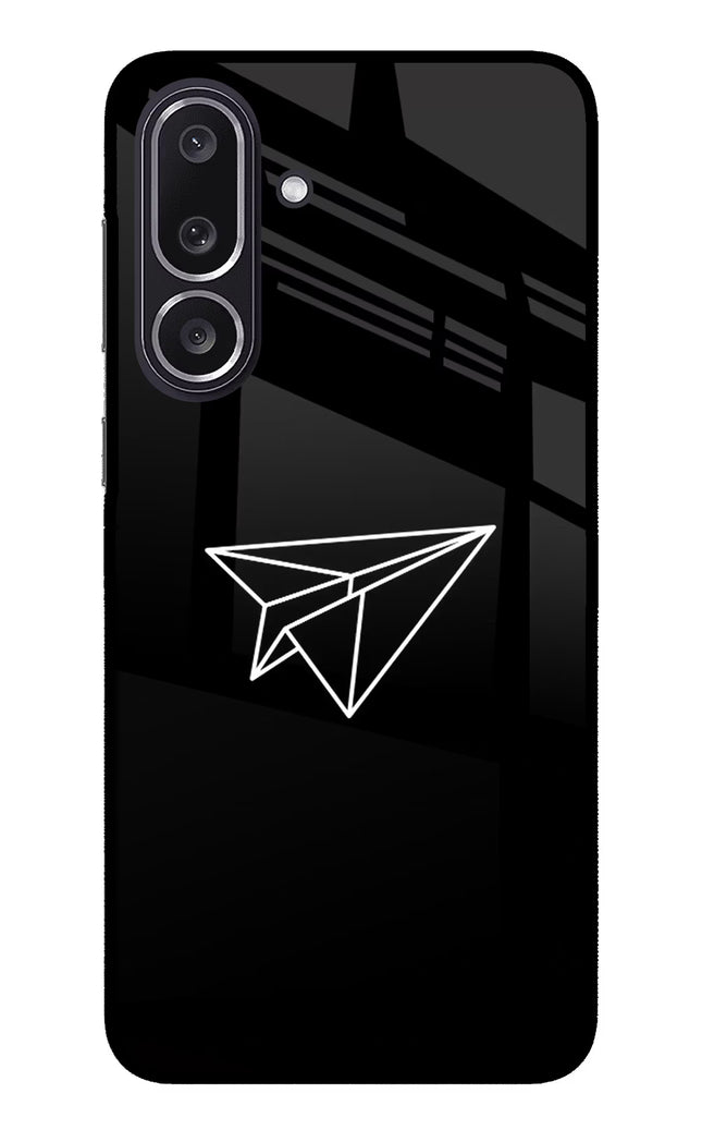 Paper Plane White Samsung M36 5G Metal Case Back Cover by Casekaro