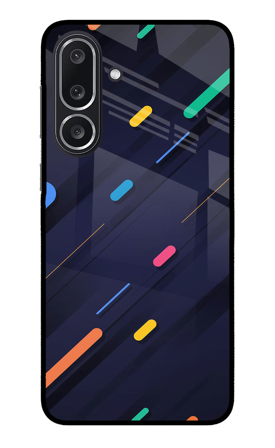 Abstract Design Samsung M36 5G Back Cover, Metal case