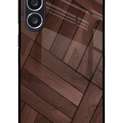 Wooden Texture Design Samsung M36 5G Metal Case Back Cover by Casekaro