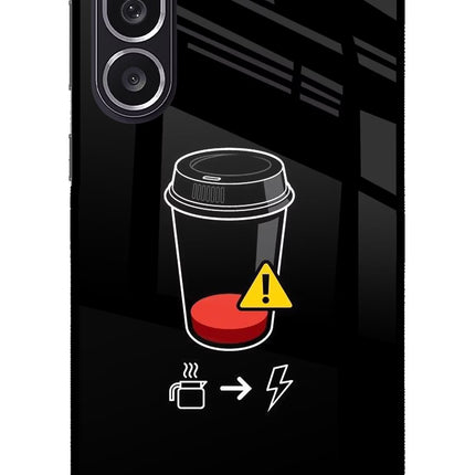 Coffee Samsung M36 5G Metal Case Back Cover by Casekaro