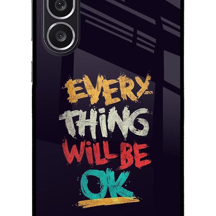 Everything Will Be Ok Samsung M36 5G Metal Case Back Cover by Casekaro
