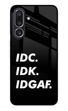 Idc Idk Idgaf Samsung M36 5G Metal Case Back Cover by Casekaro