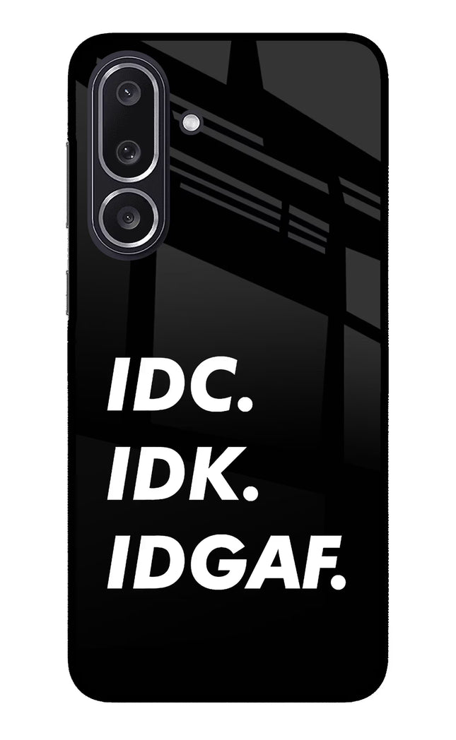 Idc Idk Idgaf Samsung M36 5G Metal Case Back Cover by Casekaro