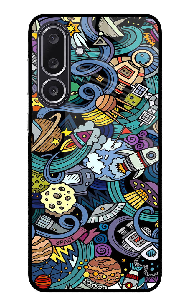 Space Abstract Samsung M36 5G Metal Case Back Cover by Casekaro