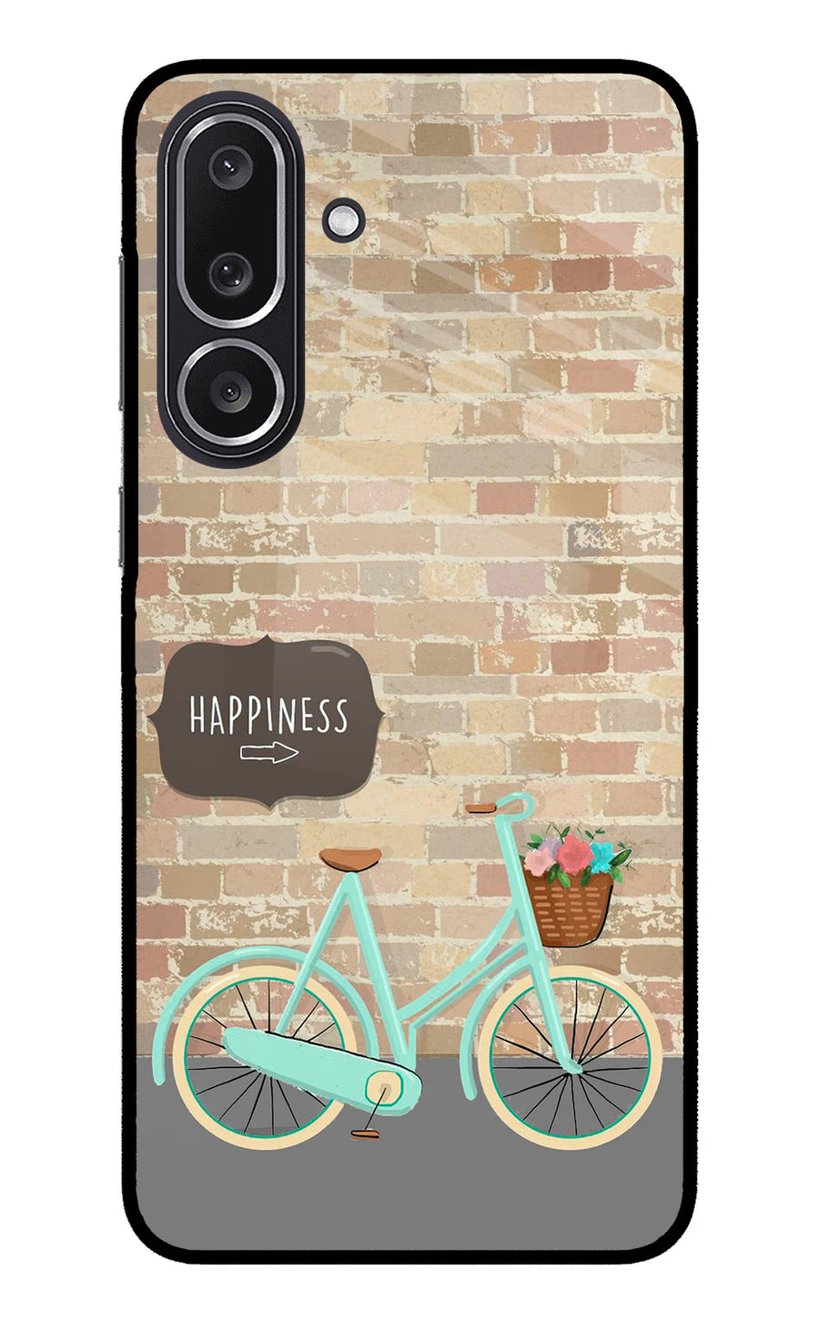 Happiness Artwork Samsung M36 5G Back Cover, Metal case