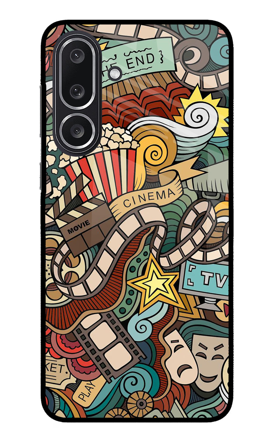 Cinema Abstract Samsung M36 5G Back Cover, Metal case
